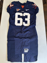 Load image into Gallery viewer, Virginia Cavaliers Team Issued / Game Worn Nike Football Jersey #63 Size 42 L
