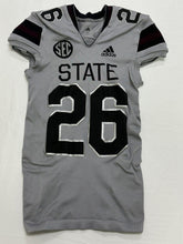 Load image into Gallery viewer, 2018 Mississippi State Bulldogs Game Worn Statesmen Adidas Football Jersey #26 M

