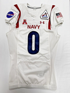 2022 Navy Midshipmen NAVY x NASA Game Issued Under Armour Football Jersey #0