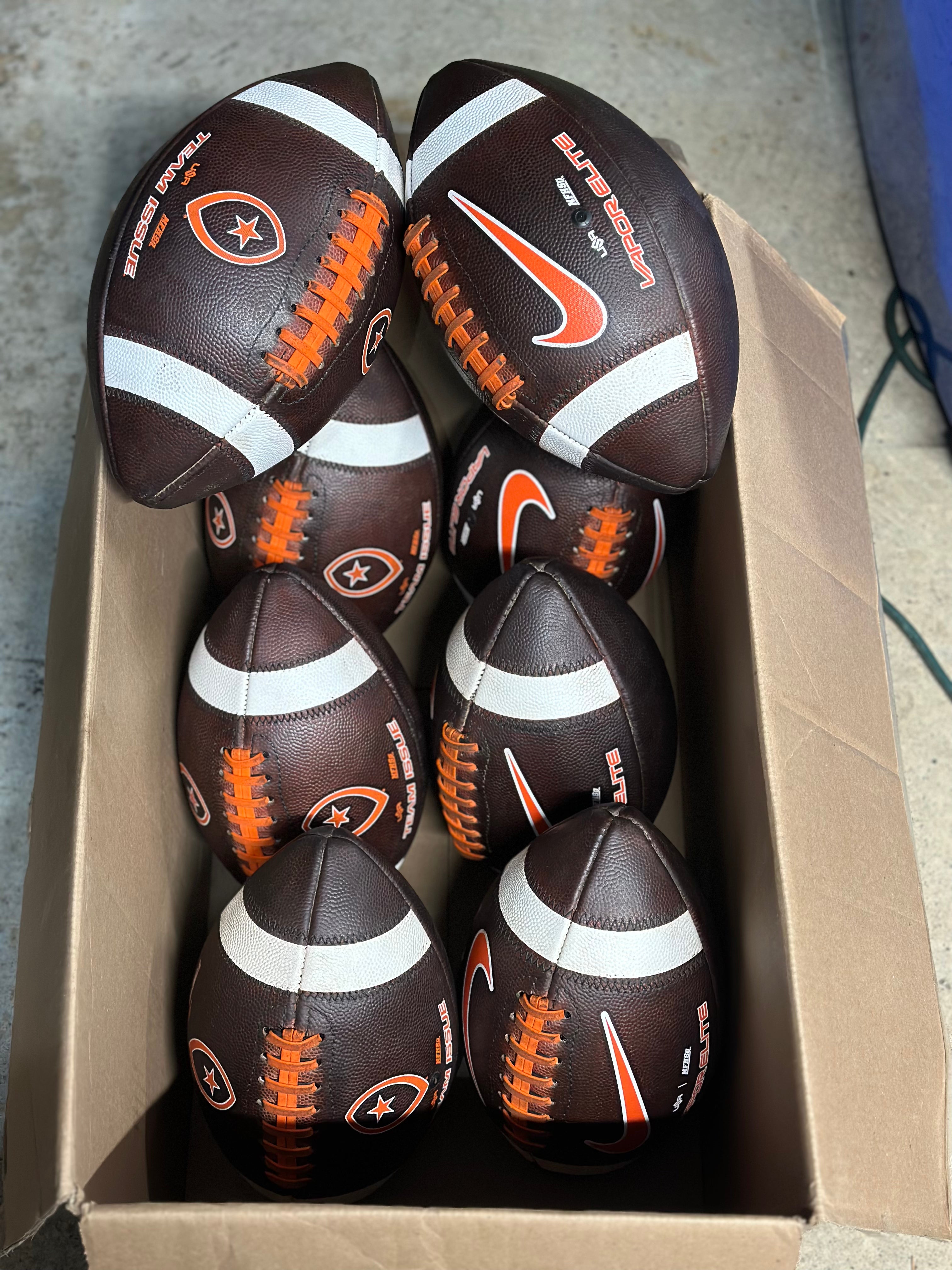 Nike leather shops footballs