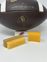 Load image into Gallery viewer, HALF-SIZE Tackybar Football Tack Bar + Brush Kit for Prepped Conditioned Balls
