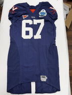 2008 Gator Bowl UVA Cavaliers Team Issued Worn Football Jersey Nike Size 46 #67