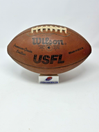 1983 USFL Denver Gold Game Used Official Football - RARE!! CLR