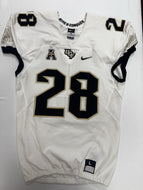 2018 UCF Knights Game Used / Game Worn Nike Football Gold Color Jersey #28 - L