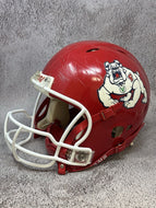 2007 Fresno State Bulldogs Game Issued / Worn Riddell Revolution Football Helmet