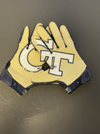 Georgia Tech Yellow Jackets Game Worn Nike Superbad 7.0 Football Gloves XL