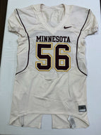 Minnesota Golden Gophers Game Used Nike Football Jersey #56 Size 46