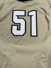 Load image into Gallery viewer, 2014 UCF Knights Game Used / Game Worn Nike Football Gold Color Jersey #51 L
