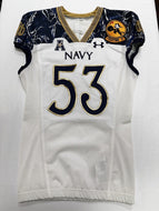 2020 Navy Midshipmen Team Issued Army vs Navy Game #53 Football Jersey Size 44