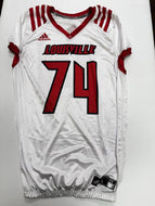 Louisville Cardinals Team Issued Adidas Practice Football Jersey - #74 Large +2