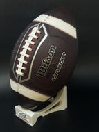 Fully Game Prepped Wilson OMEGA NFHS / NCAA Regulation Size Leather Football