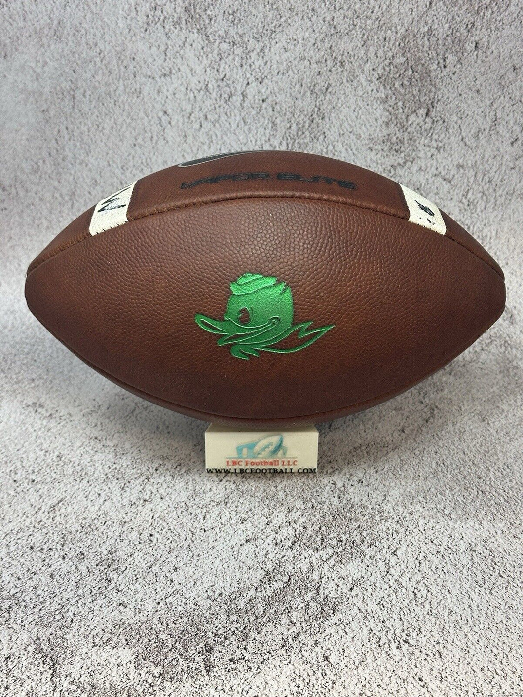 2016 Oregon Ducks Puddles Logo Edition Game Used Nike Vapor Elite NCAA Football