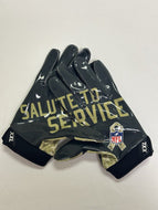 NFL Salute to Service Game Issued Nike Vapor Jet 4.0 Football Gloves XXL