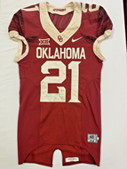 2018 Oklahoma Sooners Game Used / Issued Nike 47 Straight NCAA Football Jersey