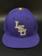 LSU Tigers Team Issued Game Used Nike Triue Dri-Fit NCAA Baseball Hat Size 7-3/8