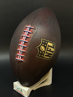 Game Prepped Wilson The Duke NFL Game Leather Football w/ USA Style NFL Lacing