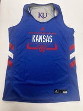 Load image into Gallery viewer, Kansas Jayhawks Womens Basketball Team Used Adidas Reversable Practice Jersey
