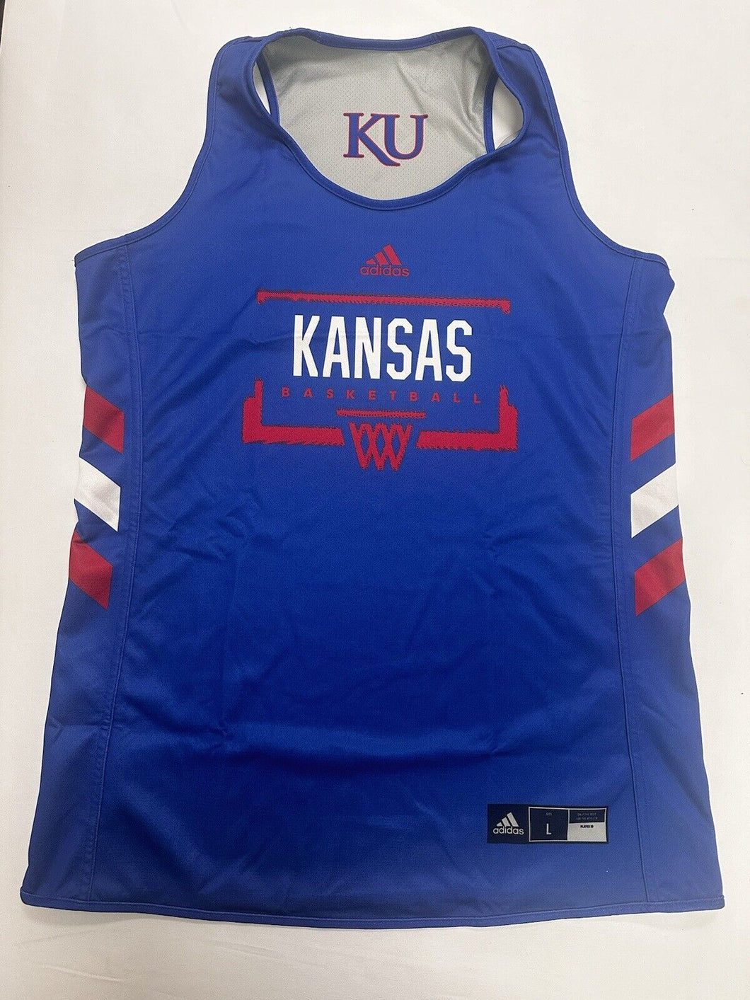 Kansas Jayhawks Womens Basketball Team Used Adidas Reversable Practice Jersey