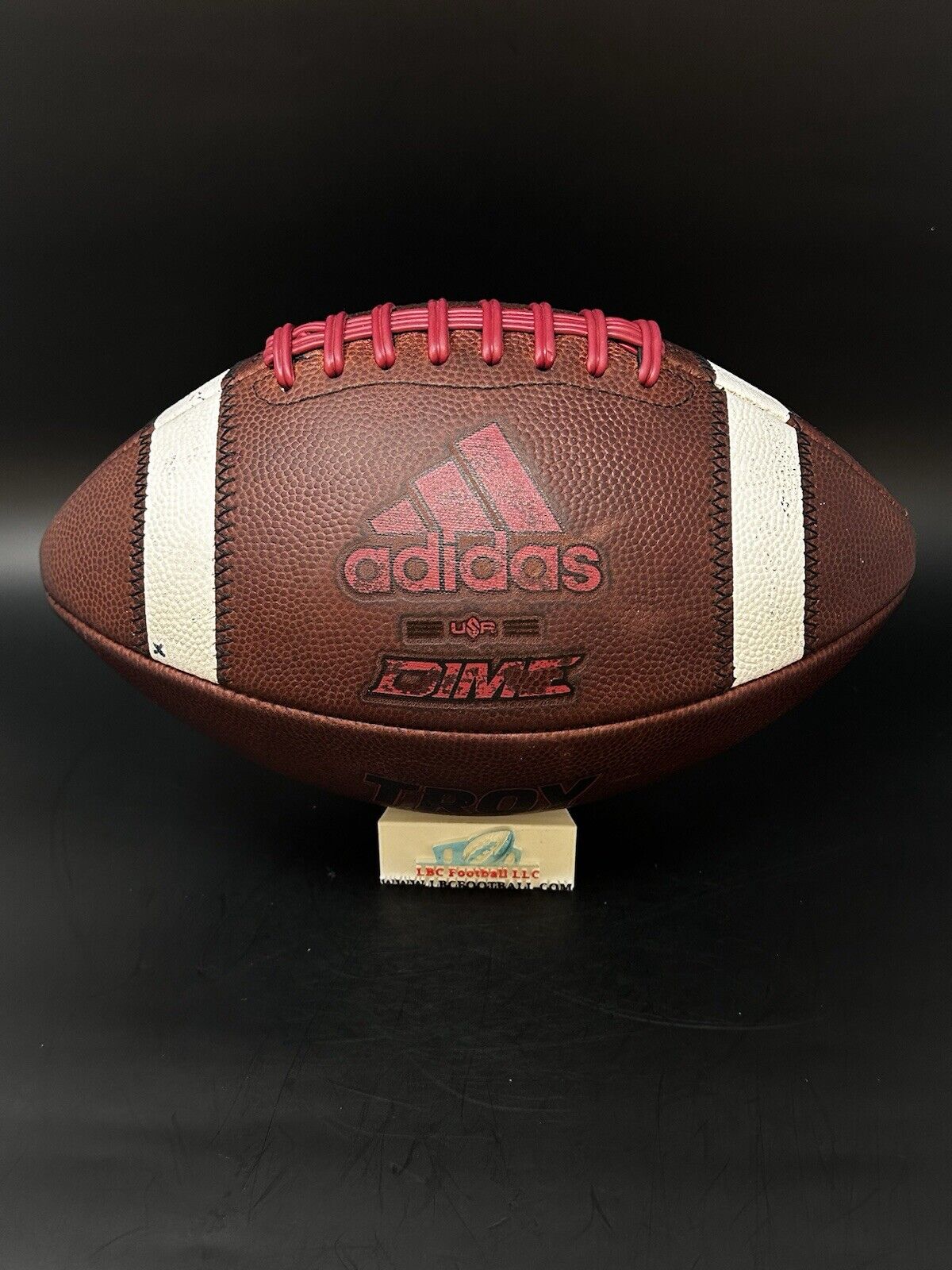 Troy University Trojans Game Used Adidas Dime NCAA Football LBC Football LLC