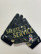 NFL Salute to Service Game Issued Nike Vapor Jet 4.0 Football Gloves XXL