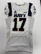 2021 Navy Midshipmen Game Used Under Armour Football Jersey #17