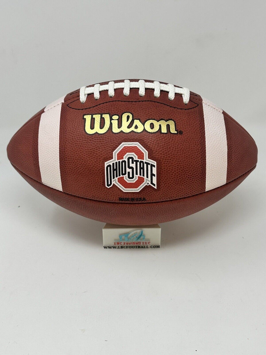 2010 Ohio State University Buckeyes Game Issued Wilson NCAA Football