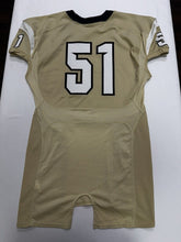 Load image into Gallery viewer, 2014 UCF Knights Game Used / Game Worn Nike Football Gold Color Jersey #51 L
