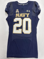 2021 Navy Midshipmen Game Used Under Armour Football Jersey