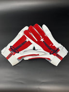 2022 Navy Midshipmen NASA Series Under Armour Football Gloves - Size XL