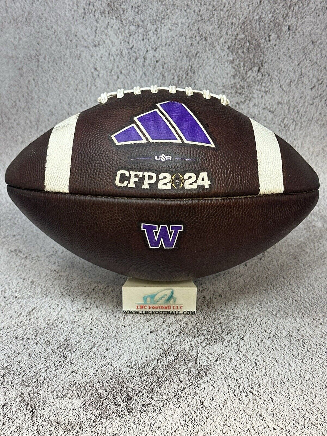 Washington Huskies 2024 CFP Limited Edition Adidas Dime Game Prepped Football