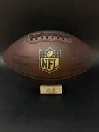 Fully Game Prepped Wilson NFL Duke Leather Game Football w/ NFL Black Lacing