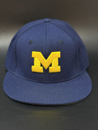 Michigan Wolverines Team Issued Adidas Climalite NCAA College Baseball Hat 7-3/8