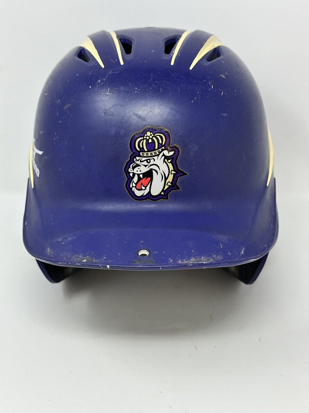 James Madison University JMU Dukes Game Worn Mizuno Baseball Batting Helmet #25