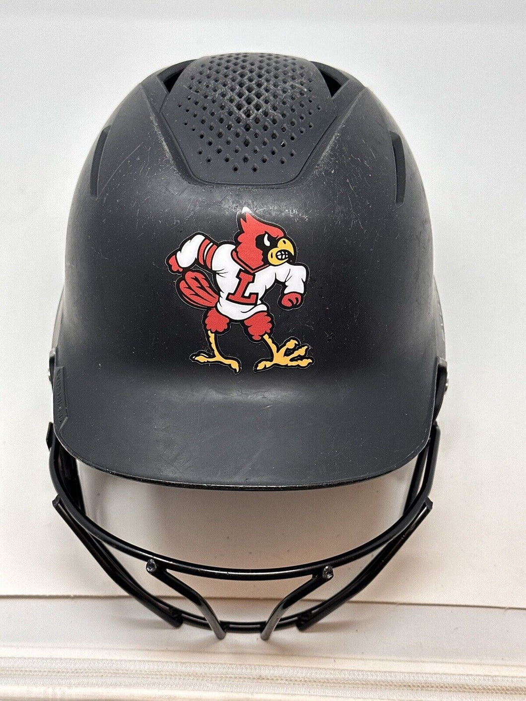 Louisville Cardinals Game Worn Batting Helmet - Wilson Evoshield #37