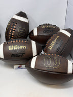 Wilson GST TDJ Junior Size (AGES 9-12) New and Game Prepped Leather Football - WGP